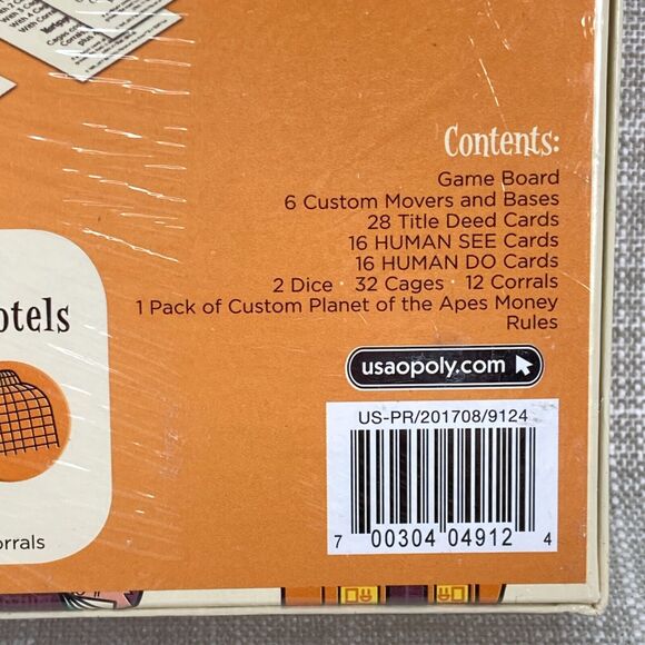 Monopoly Planet Of The Apes Retro Art Edition Board Game Sealed Dave Perillo - Picture 4 of 5